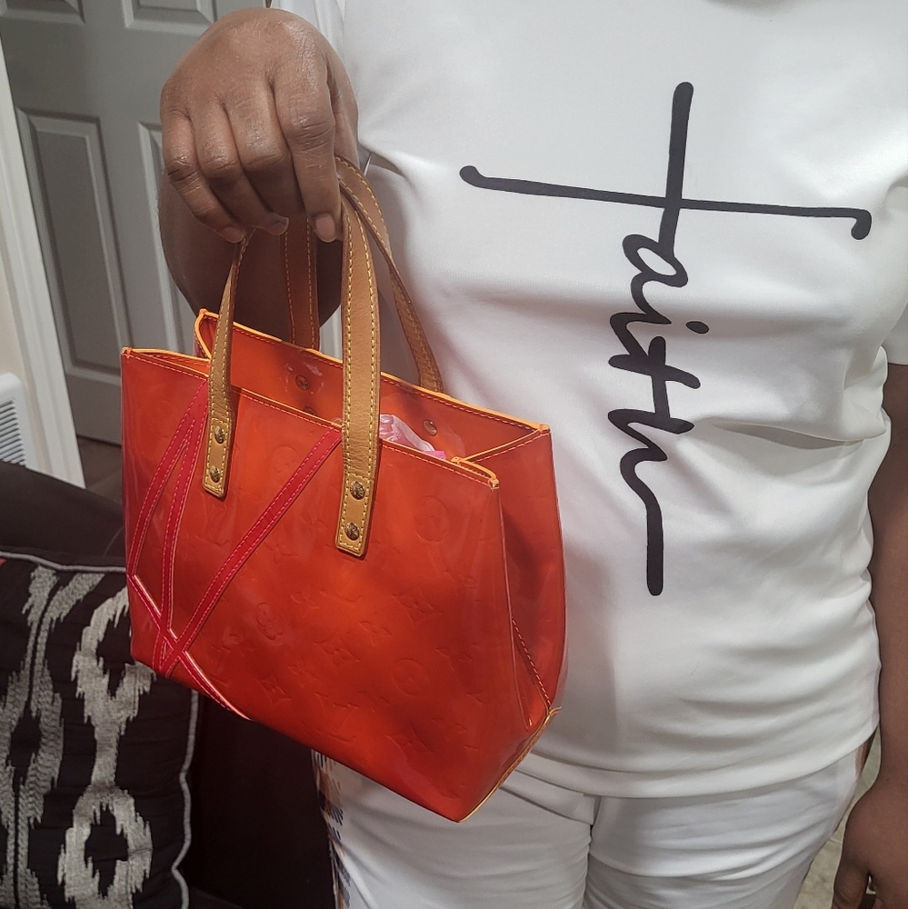 RARE LOUIS VUITTON x ROBERT WILSON READE MONOGRAM VERNIS TOTE PM LIMITED.. - Picture 8 of 9